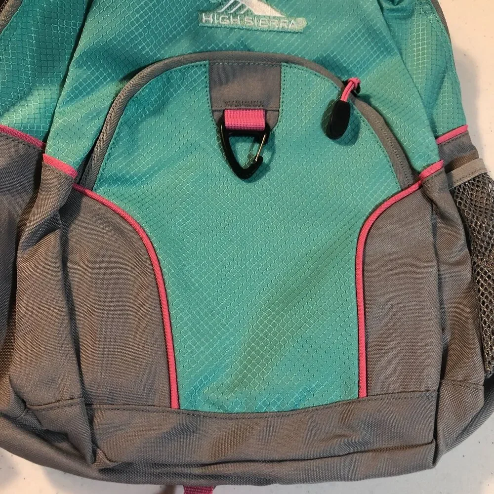 NWT High Sierra Kids Mini‎ Loop Backpack Bag Turquoise Water Repellent Kidcore - Picture 2 of 9